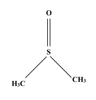 Chemical structure of DMSO