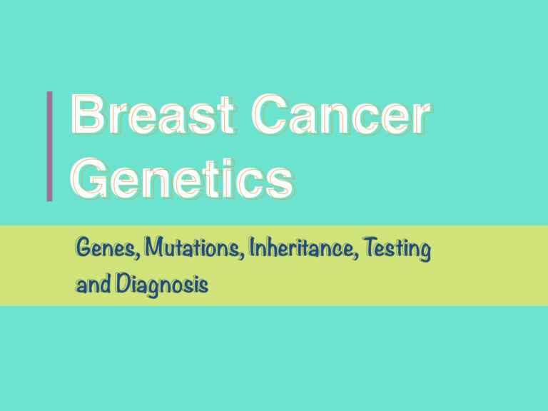 Breast Cancer Genetics Genes Mutations Inheritance Testing And Diagnosis Genetic Education