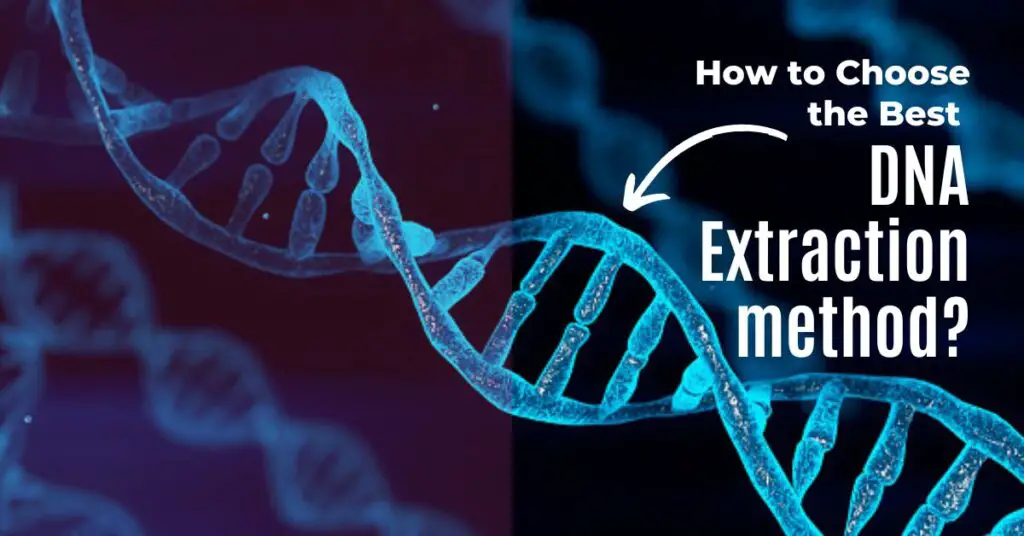 How to choose the best DNA extraction method.