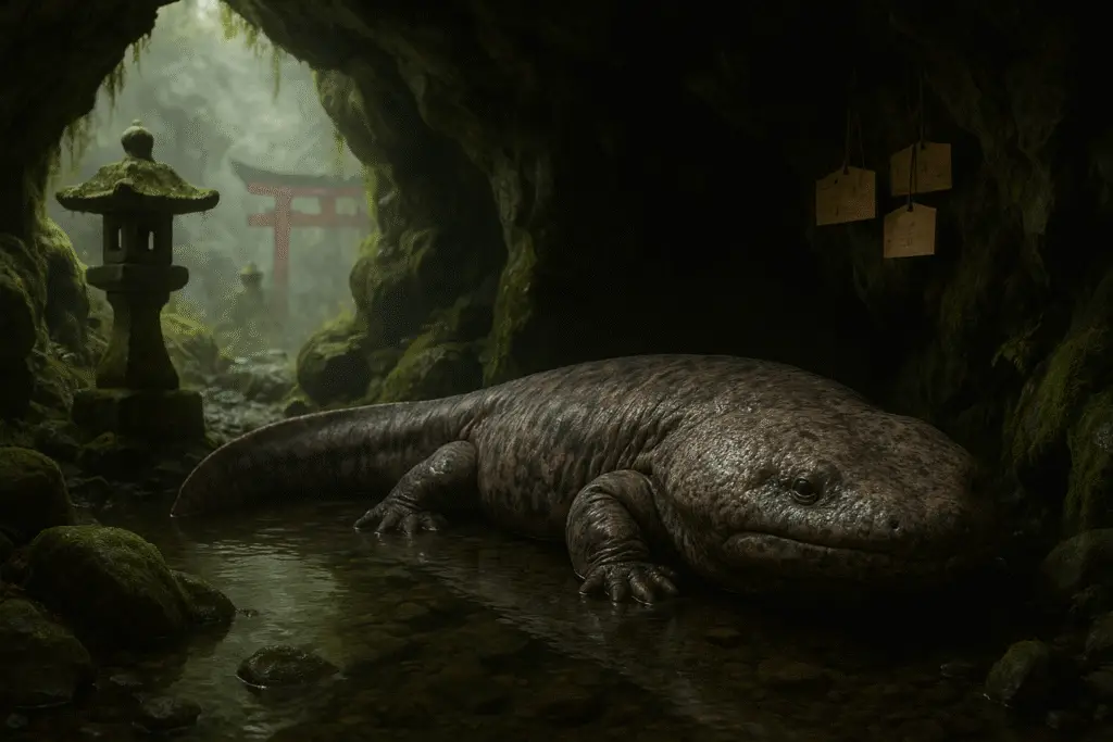 AI generated Image of the giant salamander.