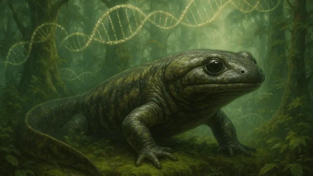 Salamander fossile study