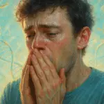 AI-generated image showing the genetics of allergy.