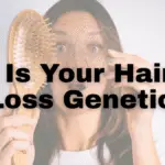 Image used to show hair loss and genetics