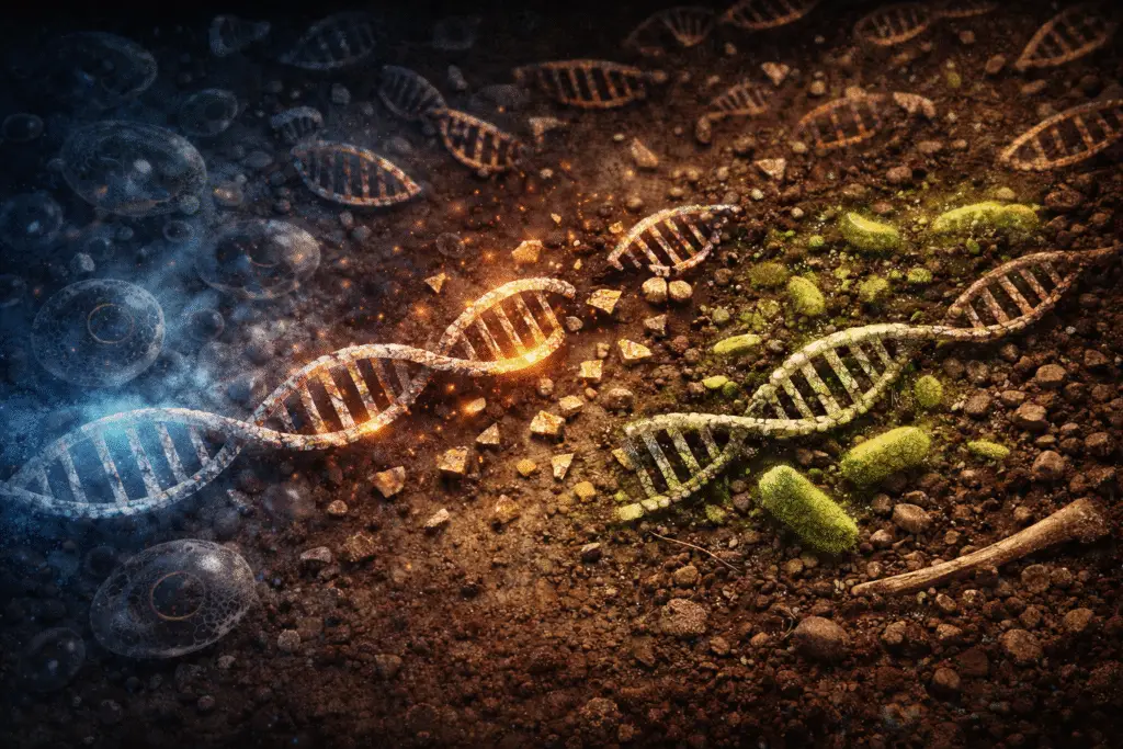 AI generated Image showing fragmented DNA